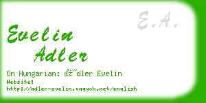 evelin adler business card